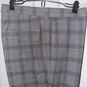 Topman Men’s Plaid Muscle-Fit Dress Pants: Size 32R (32x32)